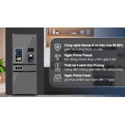 Tủ lạnh Panasonic Inverter 540 lít Multi Door PRIME+ Edition NR-YW590YMMV 0