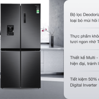 Tủ lạnh Samsung Inverter 488 lít Multi Door RF48A4010B4/SV