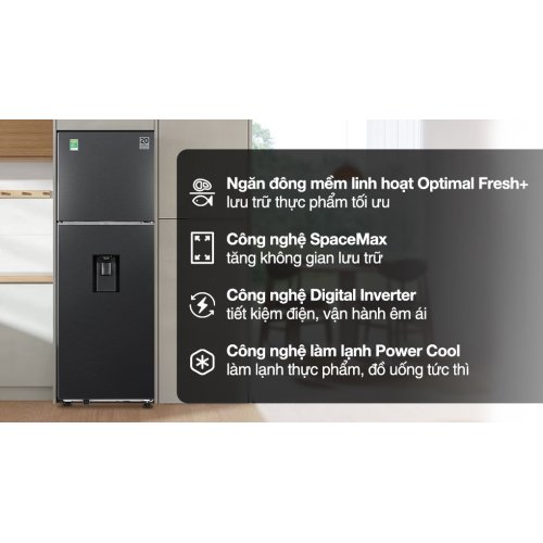 Tủ lạnh Samsung Inverter 345 lít RT35CG5544B1SV 0