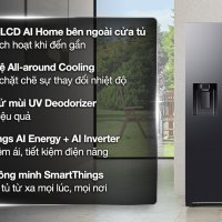 Tủ lạnh Samsung Inverter 615 lít Side By Side AI Home RS90F65D2FSV