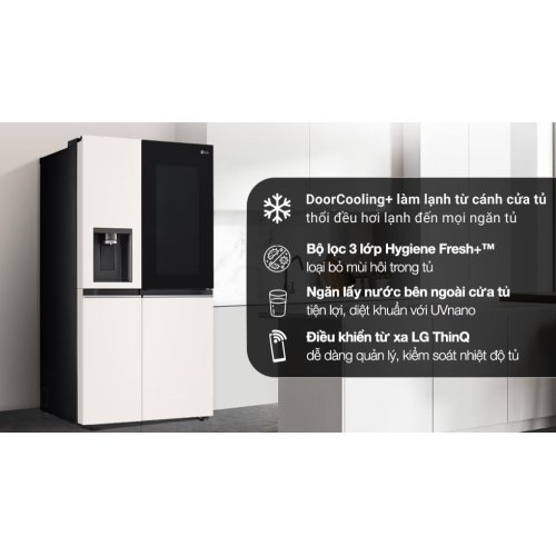 Tủ lạnh LG Inverter 635 lít Side By Side InstaView Door-in-Door GR-X257BG 3