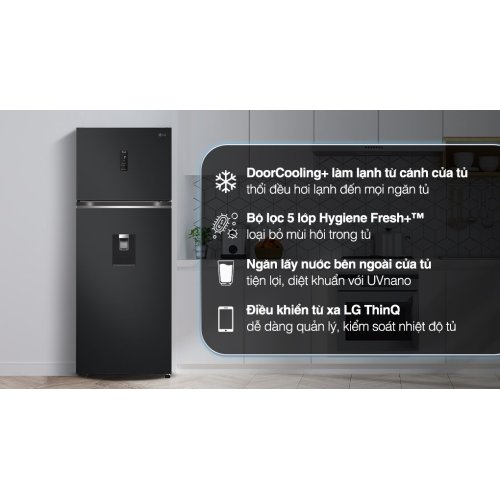 Tủ lạnh LG Inverter 459 lít LTD46BLMA 0