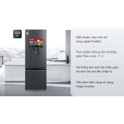 Tủ lạnh Toshiba Inverter 322 lít GR-RB405WE-PMV(06)-MG 0