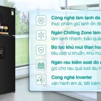 Tủ lạnh Sharp Inverter 417 lít SJ-X417WD-DG