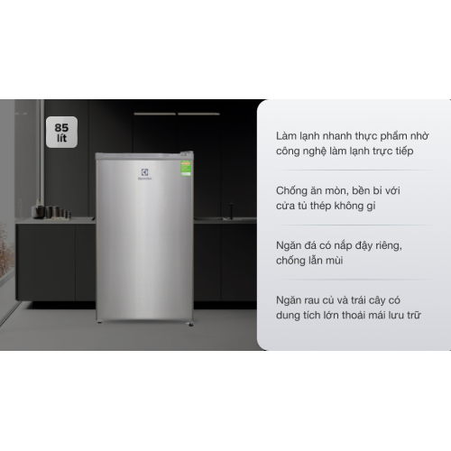Tủ lạnh Electrolux 85 lít EUM0900SA 0