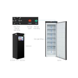 Tủ đông đứng Sanaky VH-230VD3 213 lít inverter 7 hộc 2