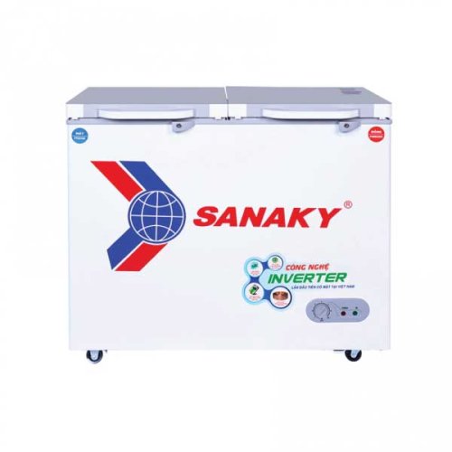 Tủ đông Sanaky VH-2599W4K inverter 195 lít 2 ngăn đông mát 0