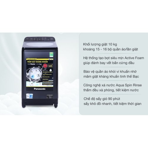 Máy giặt Panasonic 9 kg NA-F90A9BRV 0