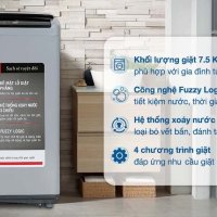 Máy giặt Sharp 7.5 Kg ES-Y75HV-S