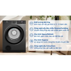 Máy sấy thông hơi Electrolux UltimateCare 9 kg EDS904N3SC 0