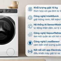 Máy giặt Electrolux UltimateCare 700 Inverter 10 kg EWF1043R7WC