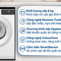 Máy sấy thông hơi Electrolux UltimateCare 8 kg EDV804H3WC