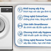 Máy sấy thông hơi Electrolux UltimateCare 9 kg EDV904H3WC