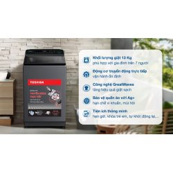 Máy giặt Toshiba Inverter 13 kg AW-T26D1400TV (MG) 2026 0