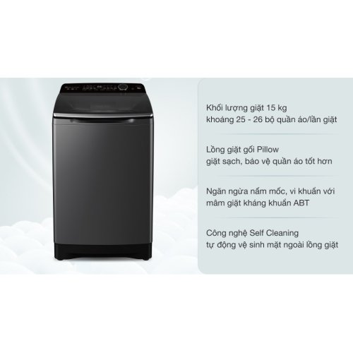 Máy giặt Aqua Inverter 15 kg AQW- DR150UGT PS 0