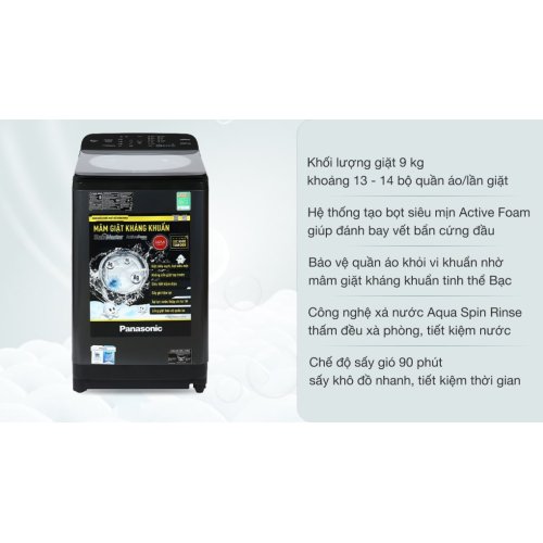 Máy giặt Panasonic 9 Kg NA-F90A9BRV 0