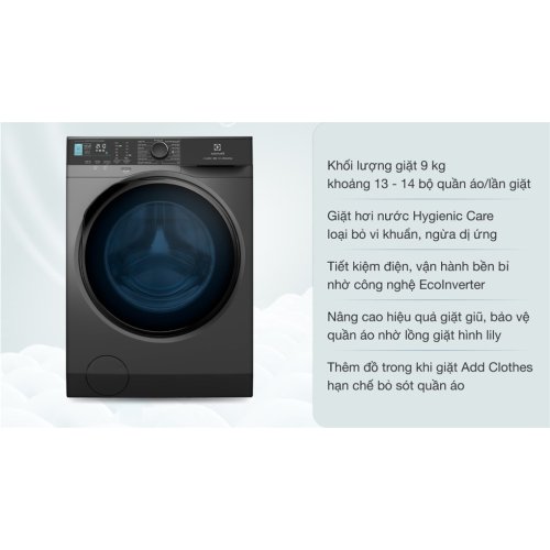 Máy giặt Electrolux UltimateCare 700 Inverter 9 kg EWF9042R7SB 0