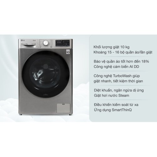 Máy giặt LG AI DD Inverter 10 kg FV1410S4P 0