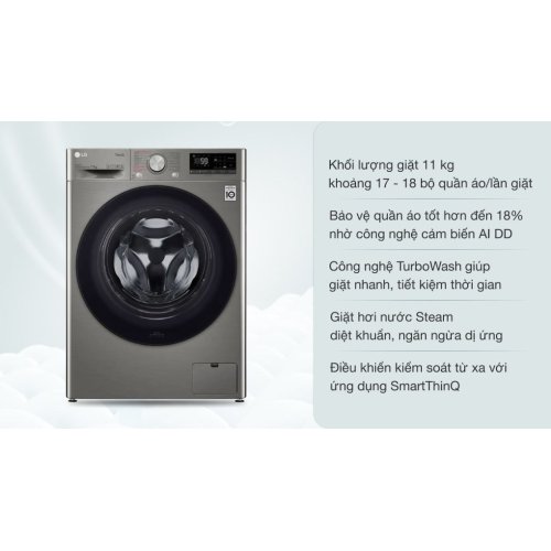 Máy giặt LG AI DD Inverter 11 kg FV1411S4P 0