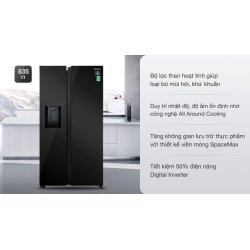 Tủ lạnh Samsung Inverter 635 lít Side By Side RS64R53012C/SV 0