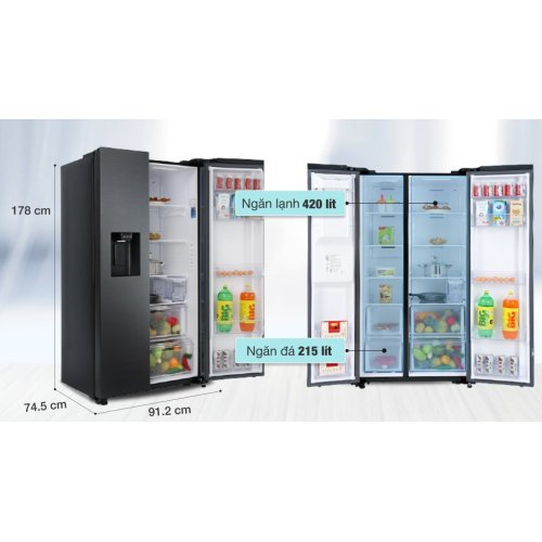 Tủ lạnh Samsung Inverter 635 lít Side By Side RS64R5301B4/SV 2