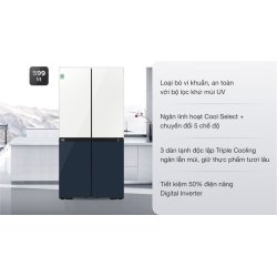 Tủ lạnh Samsung Inverter 599 lít Multi Door Bespoke RF60A91R177/SV 0