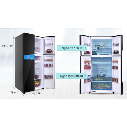Tủ lạnh Panasonic Inverter 550 lít Multi Door NR-DZ601VGKV 2