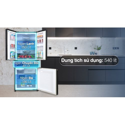 Tủ lạnh Panasonic Inverter 540 lít Multi Door PRIME+ Edition NR-YW590YMMV 0