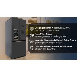 Tủ lạnh Panasonic Inverter 495 lít Multi Door PRIME+ Edition NR-CW530XMMV 0