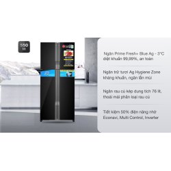 Tủ lạnh Panasonic Inverter 550 lít Multi Door NR-DZ601VGKV 0