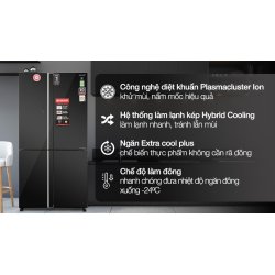Tủ lạnh Sharp Inverter 572 lít Multi Door SJ-FXP640VG-BK 0