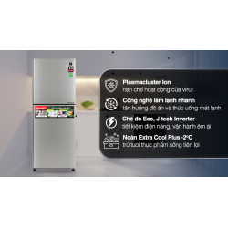 Tủ lạnh Sharp Inverter 330 lít SJ-XP352AE-SL 0