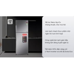 Tủ lạnh Sharp Inverter 287 lít SJ-X316E-DS 0